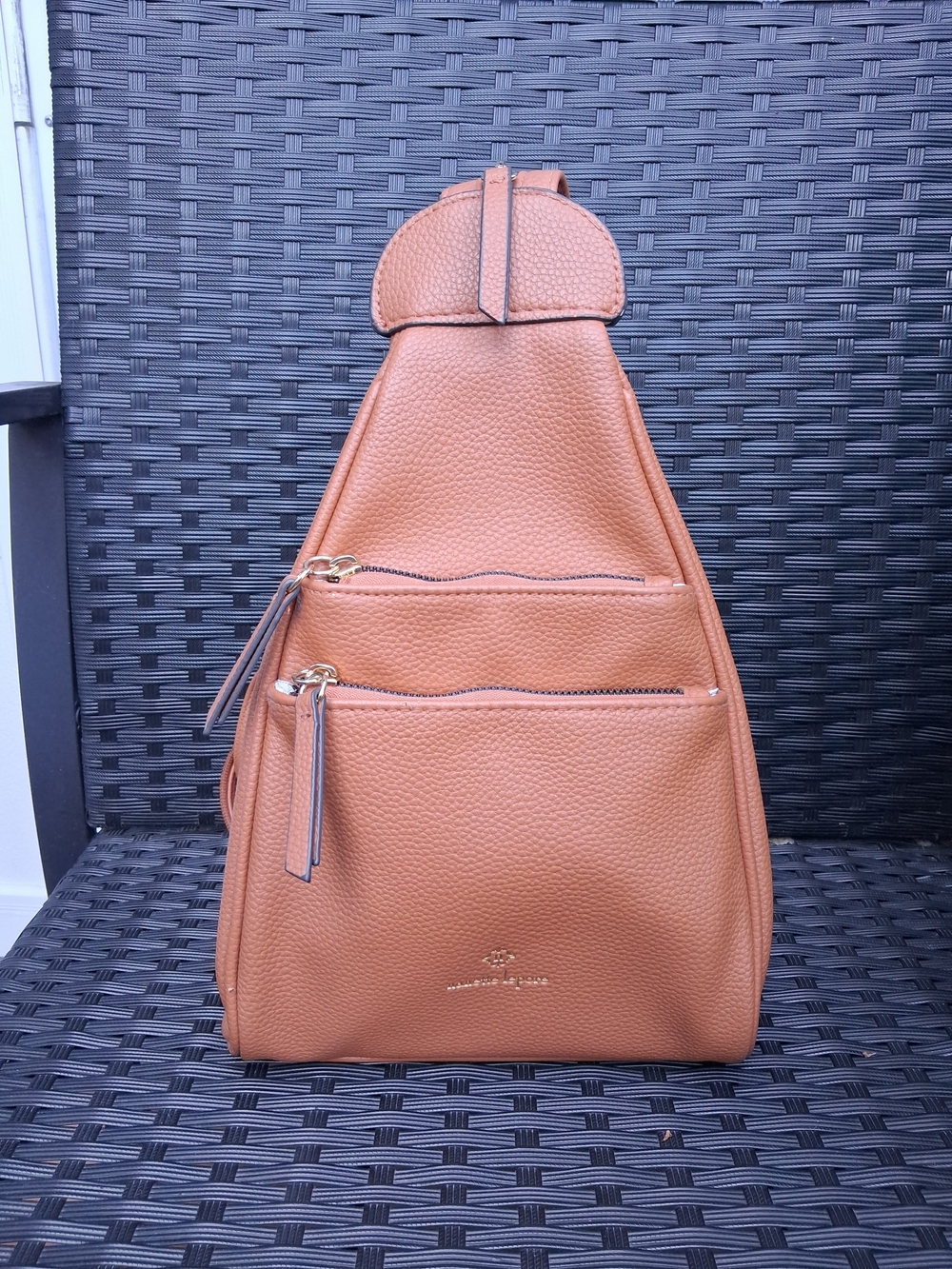 Nanette Lepore Brown Vegan Sling Backpack